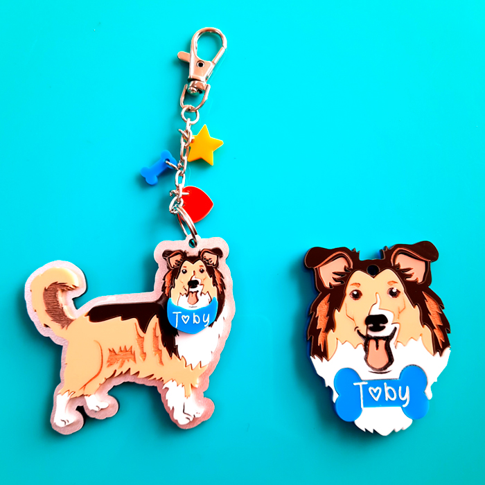 Set Llavero cuerpo completo + Placa