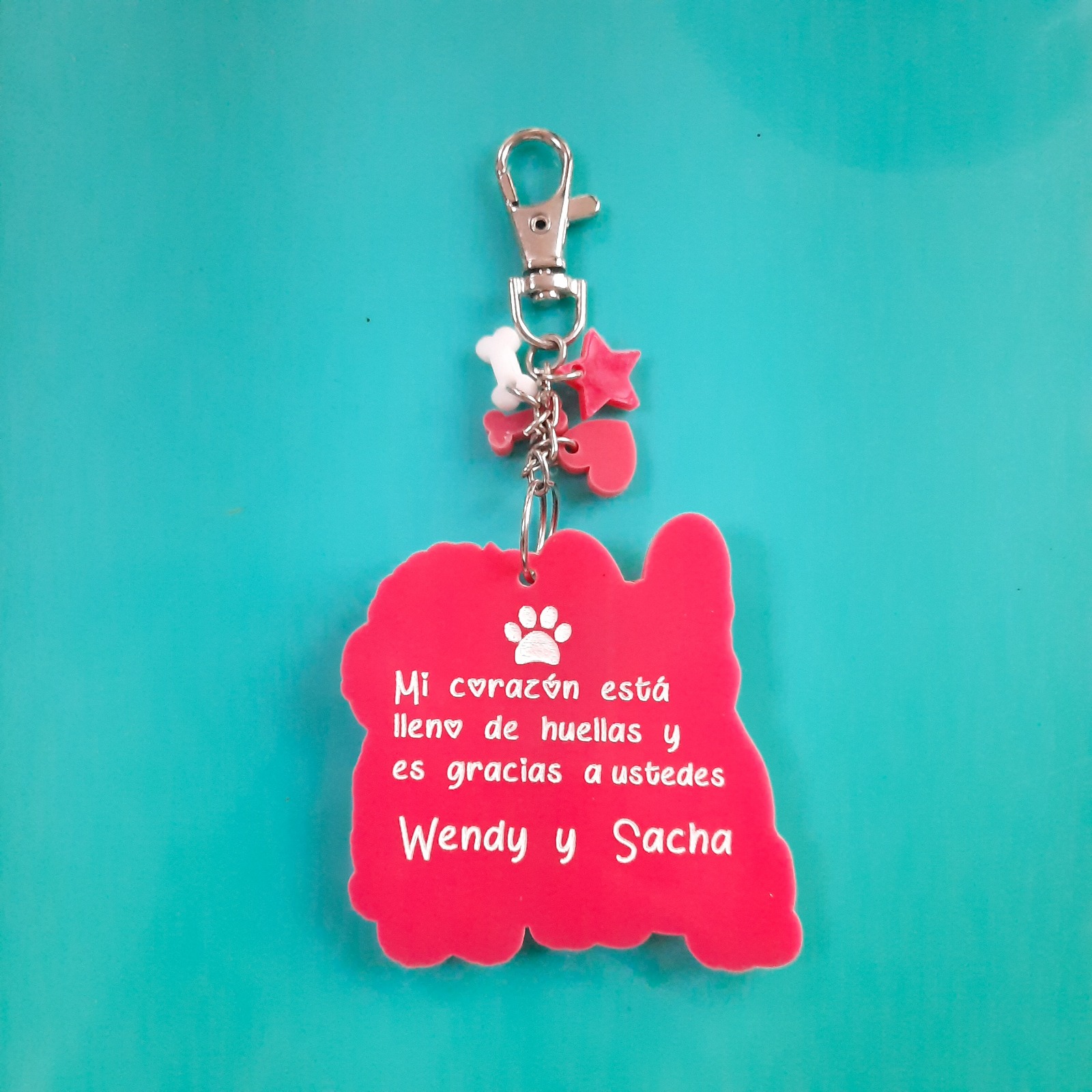 Set Dos placas + Llavero de dos cuerpos completos - Imagen 2